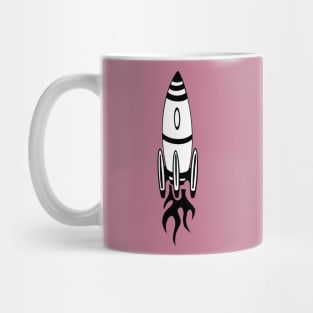 Retro Rocket Mug